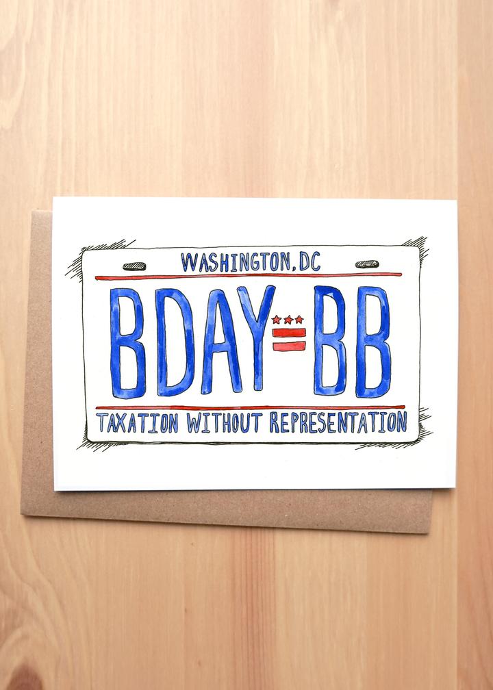 DC Bday BB Birthday Greeting Card + Envelope