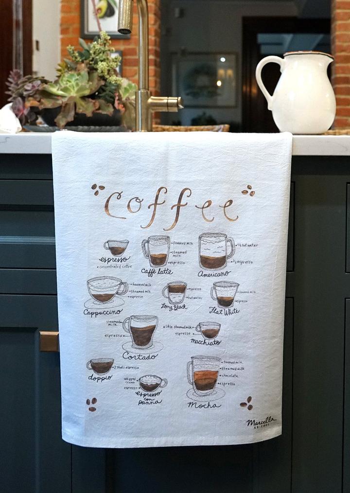 Types of Coffee Kitchen Towel