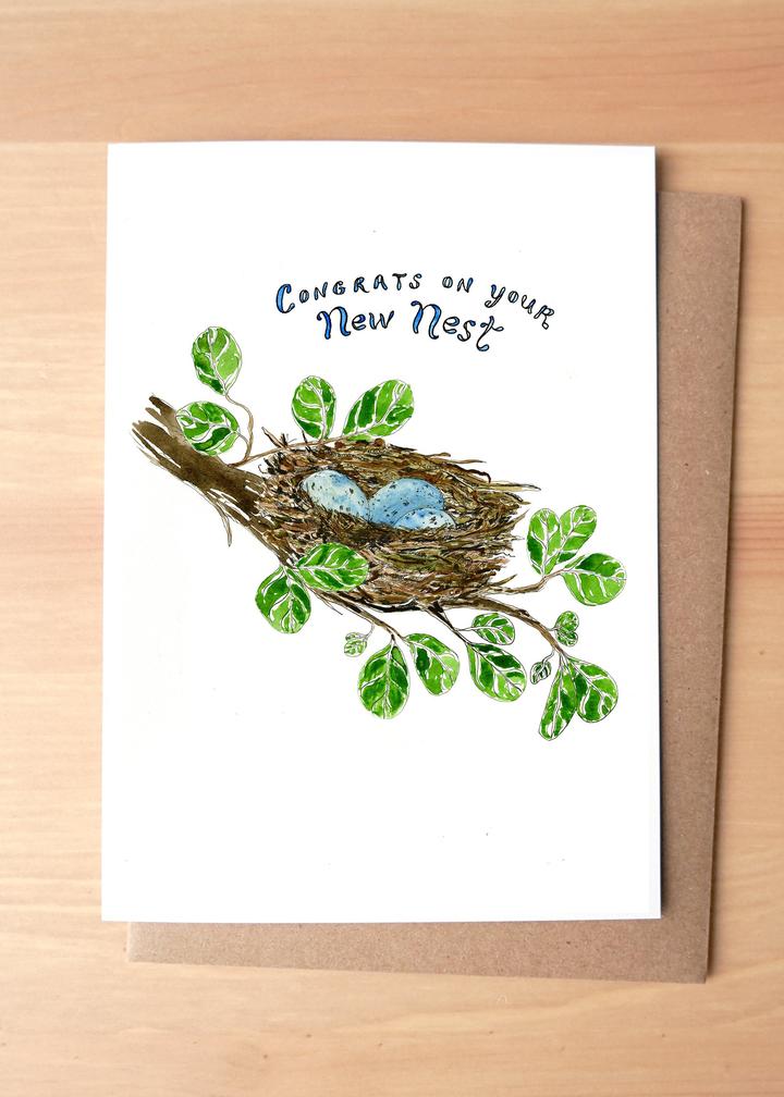 Congrats on Your New Nest Greeting Card + Envelope