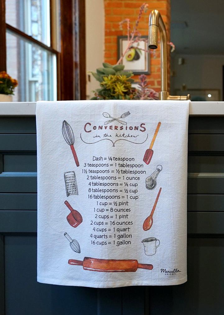 Kitchen Conversions Chart Kitchen Towel
