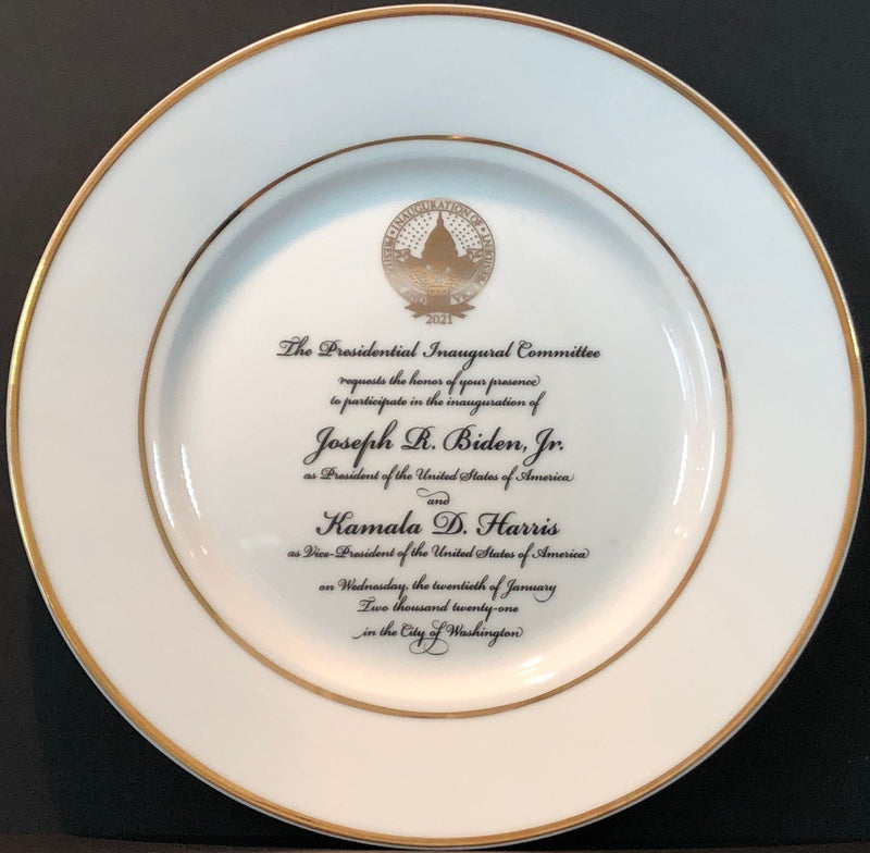 Biden - Harris Inauguration Invitation Plate