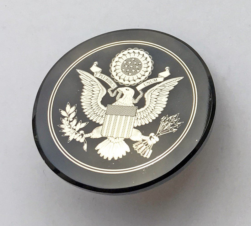 Great Seal Lapel Pin (Obsidian and Silver)