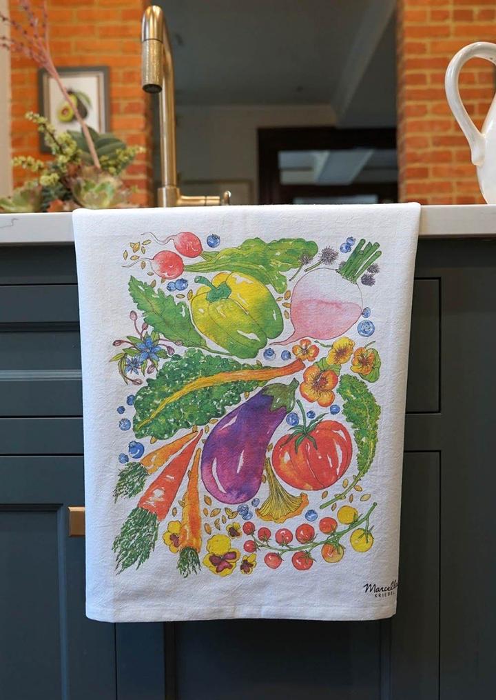 Veggie Bounty Kitchen Towel