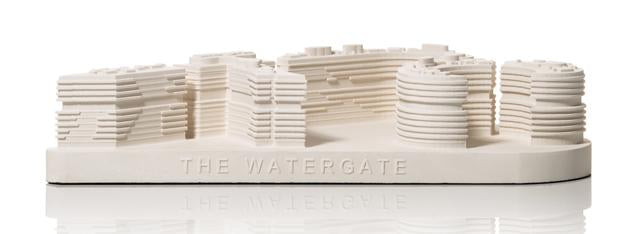 Watergate Scale-Model in Plaster