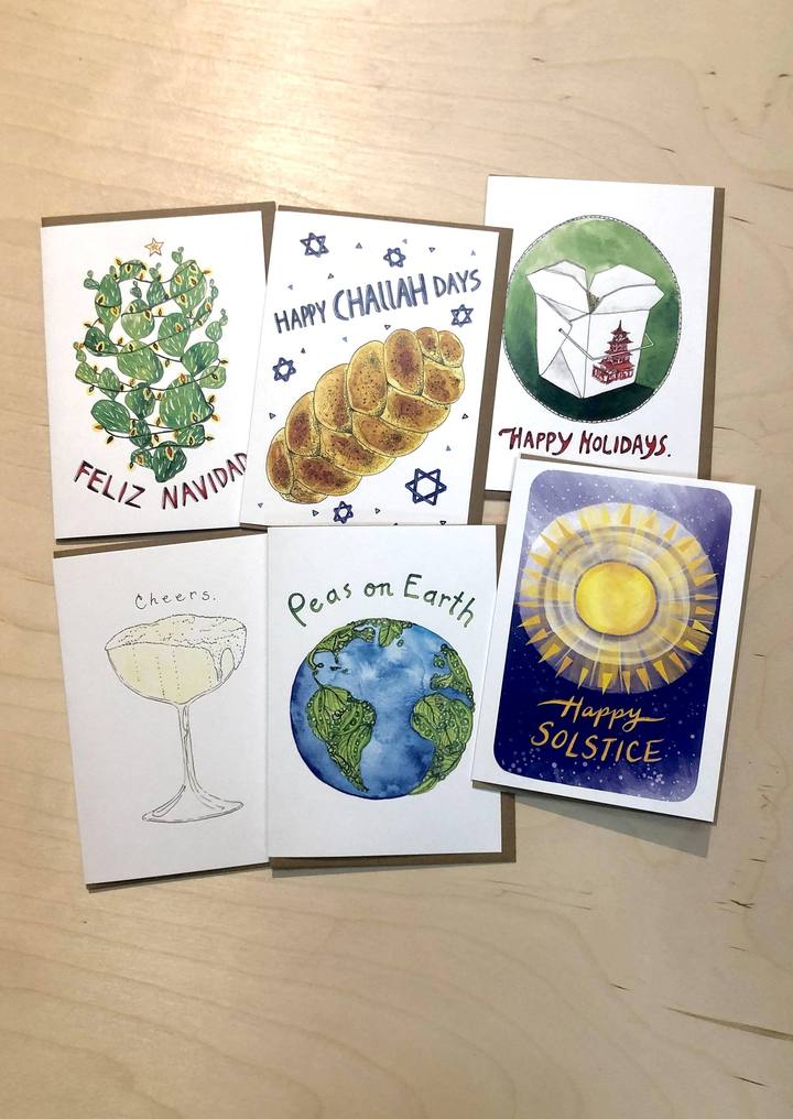 Holiday Greeting Card Variety Set + Envelopes