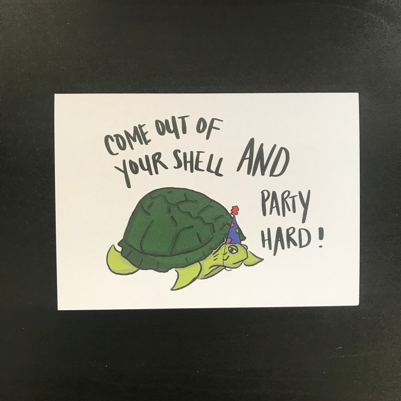 Party Hard - Birthday - Congratulations - Greeting Card