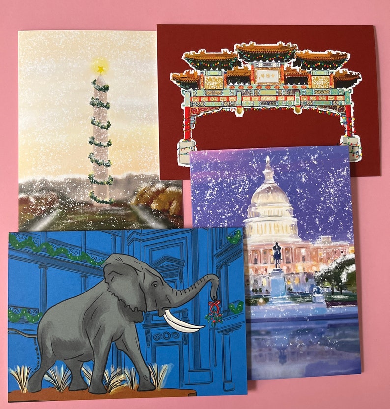Washington, DC Variety - Chinatown - Monument - Capitol - Christmas Cards - Holiday Cards