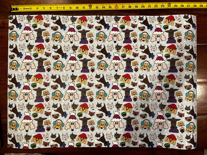 Winter Doggy Wrapping Paper